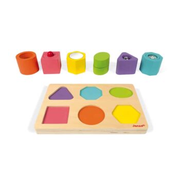 Holz-Sortierspiel Formen Bausteine