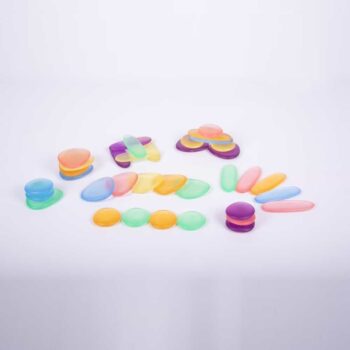 Edx Education - Clear Junior Rainbow Pebbles