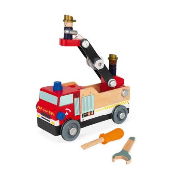 Janod Brico'Kids Feuerwehrauto aus Holz