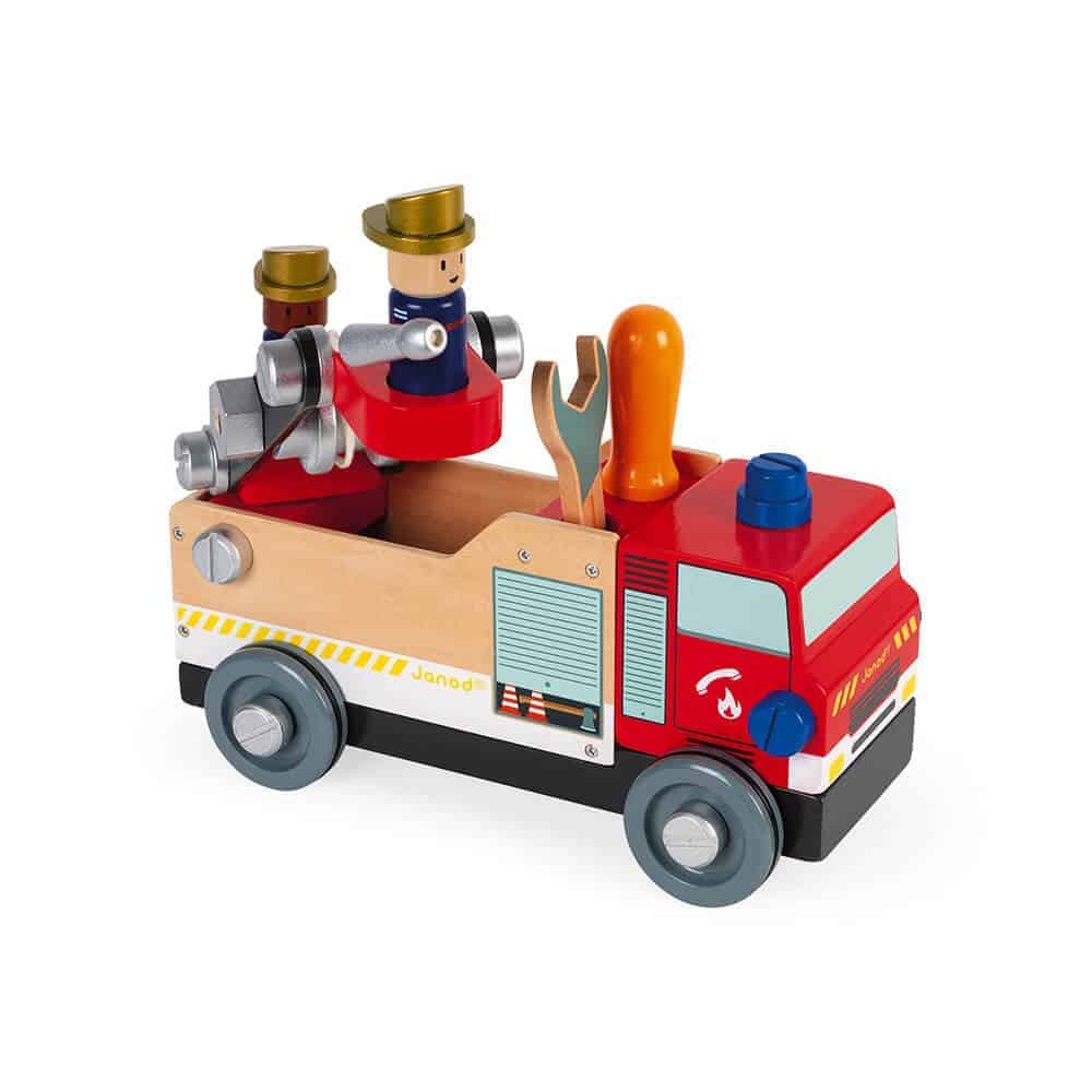 Janod Brico'Kids Feuerwehrauto aus Holz