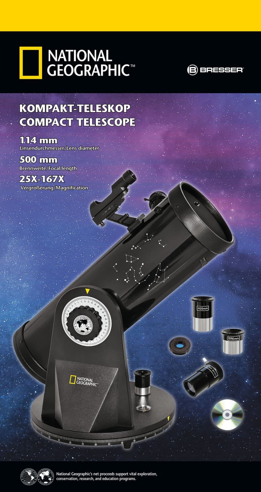 National Geographic 114/500 Kompakt Teleskop