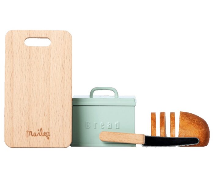 Maileg Miniatur Brot Box mit Schneidebrett und Messer