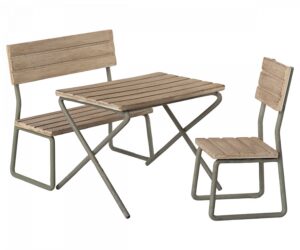 Maileg Miniatur Garten Set - Tisch, Stühle & Bank (5)