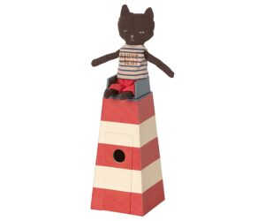 Maileg Rettungsschwimmer Katze mit Leuchtturm (2)