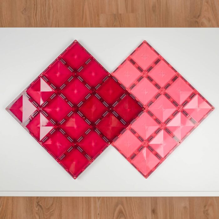 Connetix Base Plate Pink & Berry Pack - 2 Stück