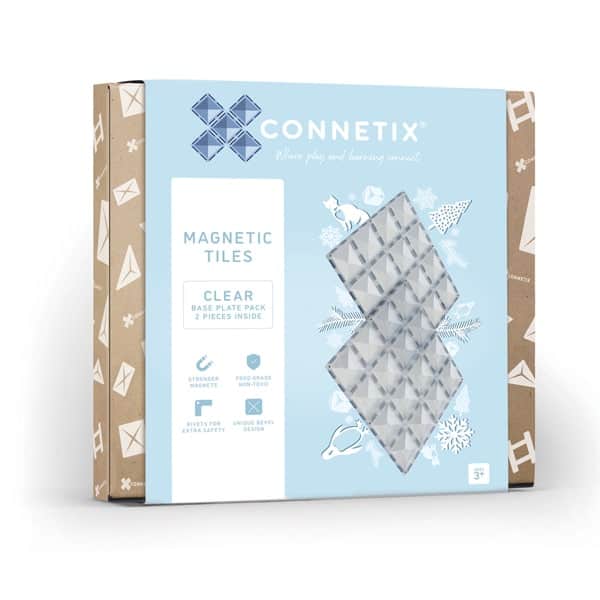 Connetix Clear Base Plate Pack - 2 Stück (1)