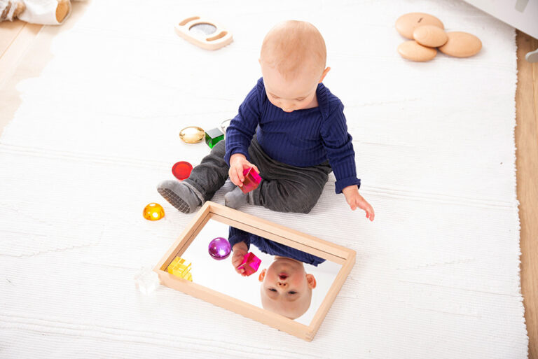 TickiT Wooden Mirror Tray